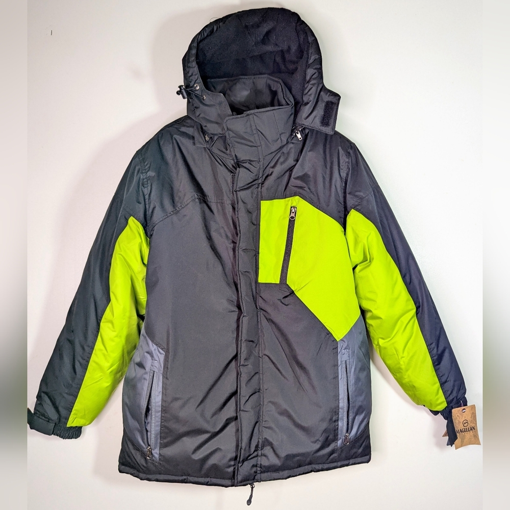 Magellan Mens S System Jacket S Black Green Waterproof Jacket Mountain Gear NWT